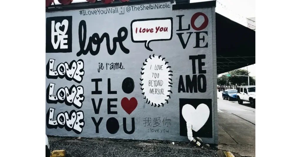 Street art of self love drawings