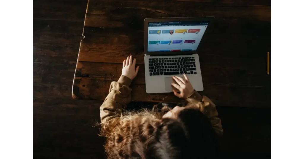 Teen Girl on a Laptop