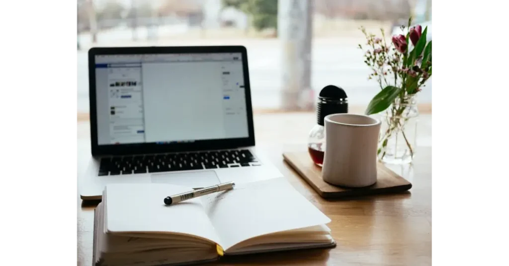 Working Desk with cup of coffee