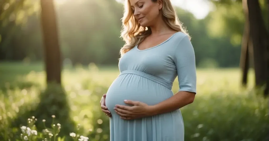 Pregnant Woman outside