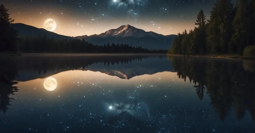 Full Moon over a Lake